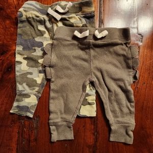Set of 2 Camo and Dino Pants